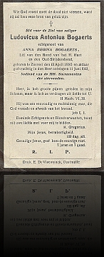 doodsprentje Ludovicus Bogaerts 1